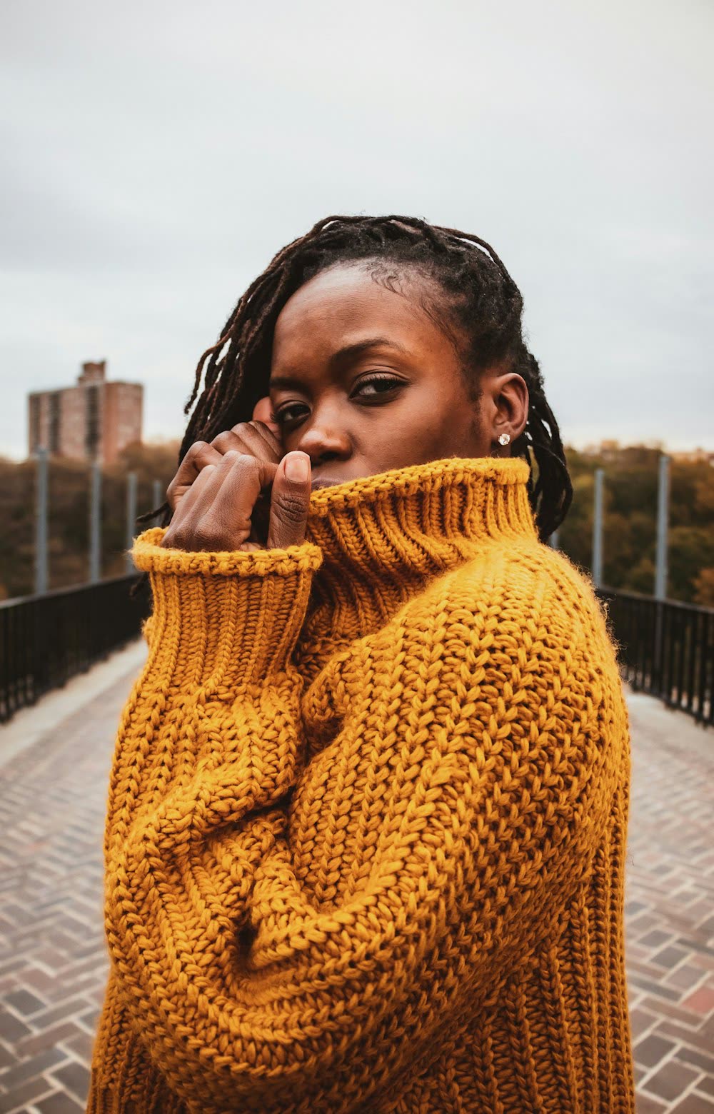 Brown cardigan